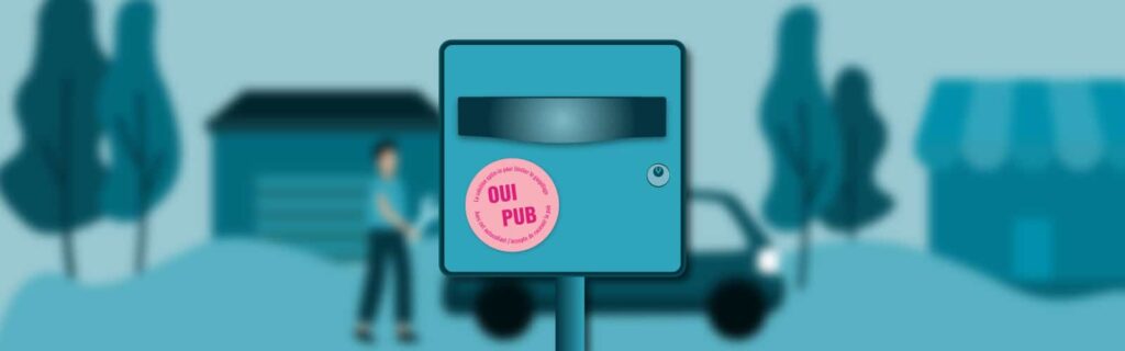 boite aux lettres avec OUI PUB